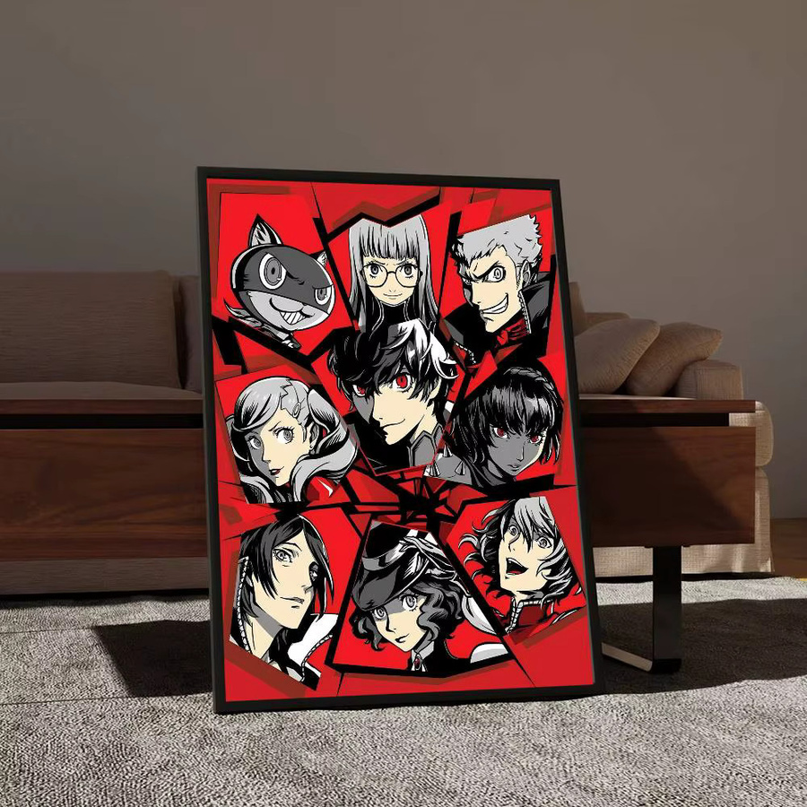 Rastar Persona 5 Whitepaper Poster, wasserfester Papieraufkleber in Weiß für Wandgestaltung und ästhetische Kunst - Bild 5