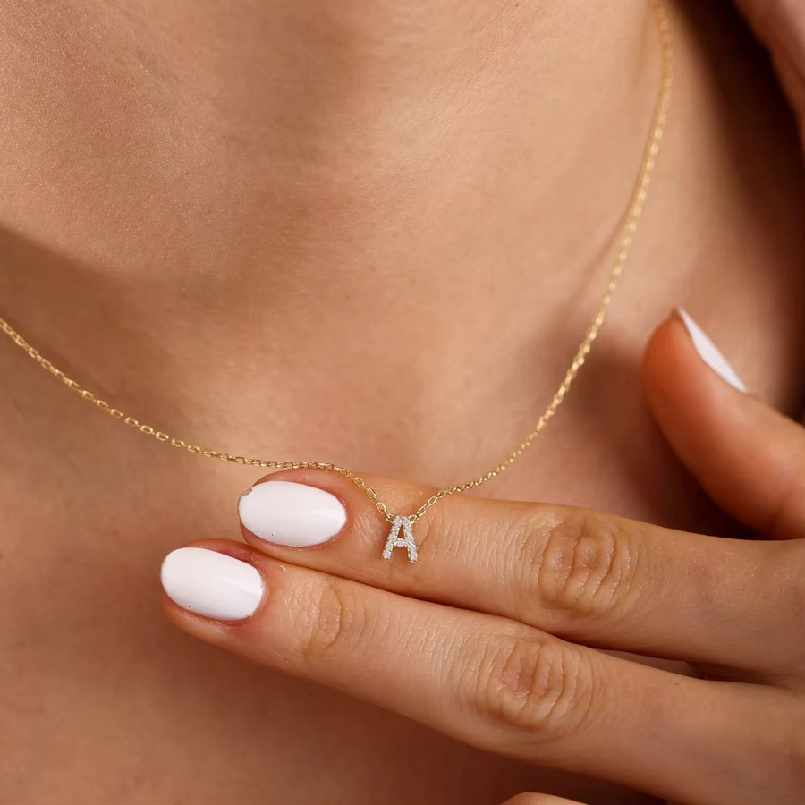 amofa Halskette, Gold, Zirkonia, Unisex - Bild 2