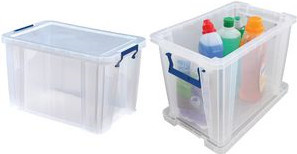 Fellowes ProStore Aufbewahrungsbox aus transparentem Kunststoff mit 26 Litern Volumen - Bild 1