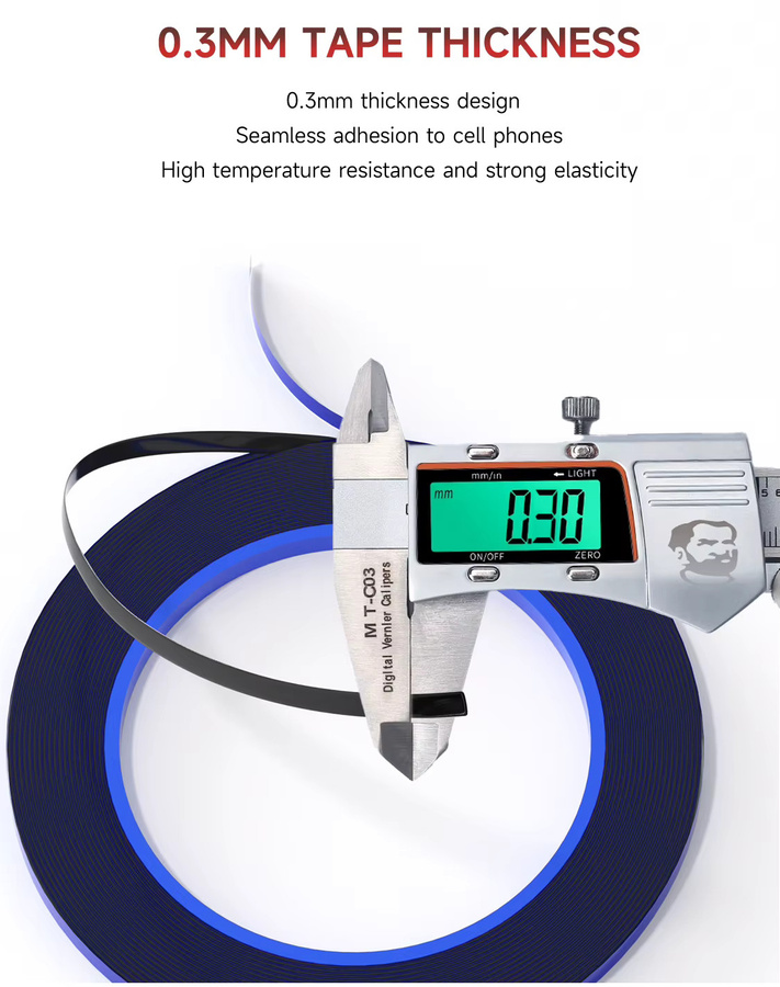 MECHANIC T3 Doppelseitiges Schaumstoff-Klebeband in Grün für die Reparatur von iPhone, Tablet, Computer und Elektrogeräten, Breite: 3 mm - Bild 3