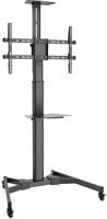 Digitus TV Präsentationswagen DA-90370 in Schwarz mit Ablage und Halterung - Bild 1