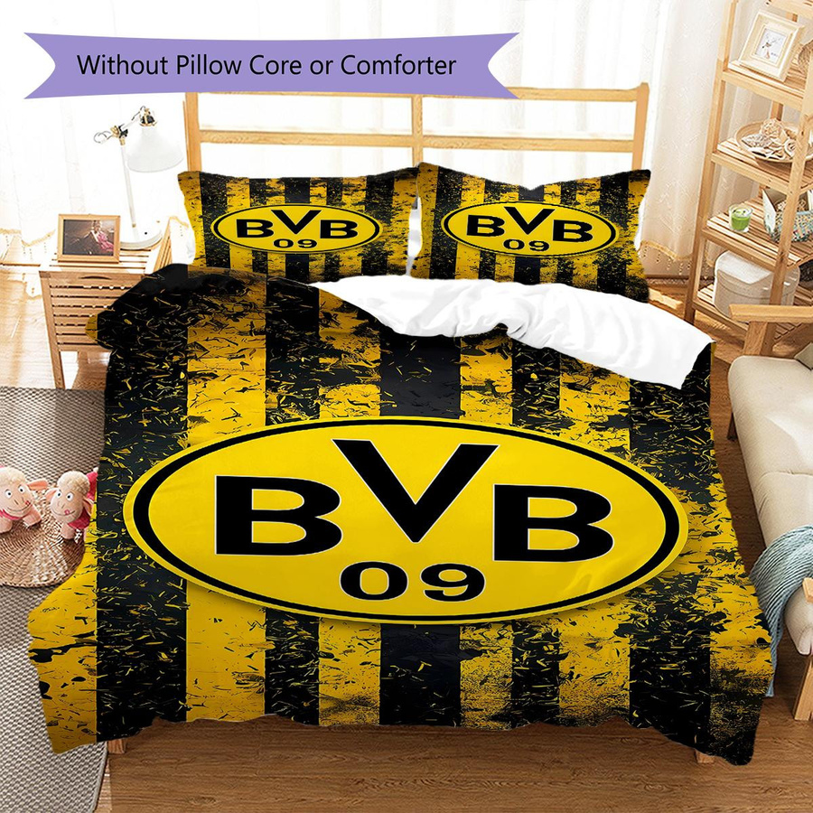 BVB Muster Bettwäsche Set aus Polyester mit Bettbezug und 2 Kissenbezügen, B/H: 135 x 200 cm - Bild 1
