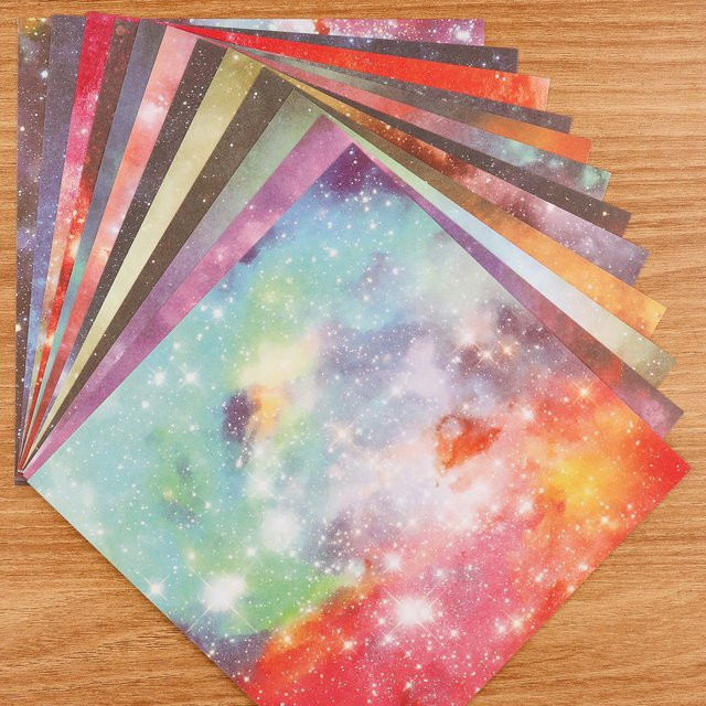 12 Blatt Scrapbooking-Papierblock mit einseitigem Muster in Multicolour, B/B: 15,2 x 15,2 cm - Bild 1