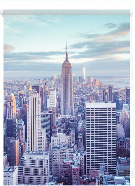 Lichtblick Rollo Klemmfix blickdicht New York Blau - Bild 1