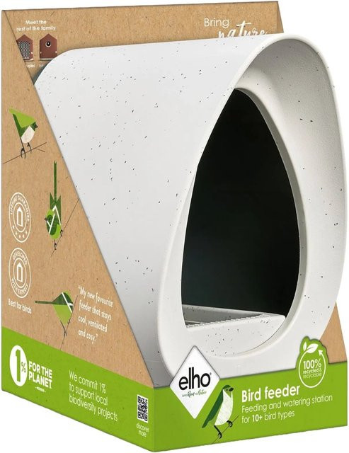 Elho Vogelfutterhaus Essential Grau, Durchmesser: 18 cm - Bild 1