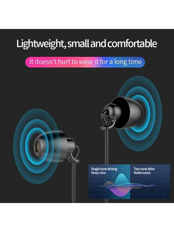 OOTDTY Schlafkopfhörer mit Rauschunterdrückung und Mikrofon, kabelgebundene 3,5-mm-Kopfhörer in Schwarz und Weiß - Bild 3