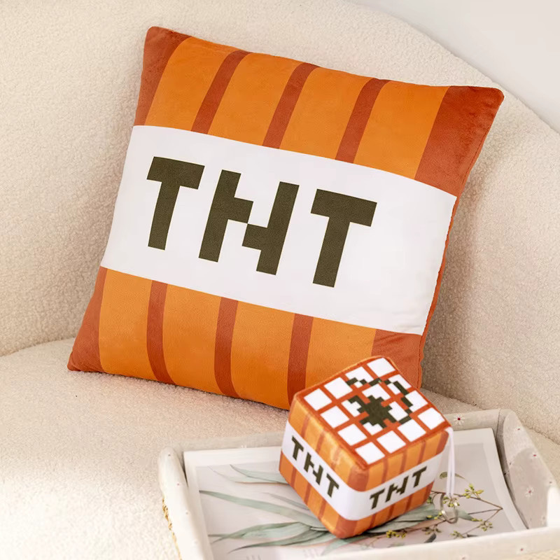 pangcangshu Minecraft Tnt Plüsch Kissen Cube Bombe, Plüsch / Textil - Bild 4