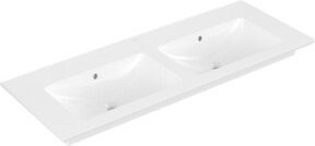 Villeroy & Boch Doppelwaschtisch Venticello in Weiß mit Überlauf, Breite: 130 cm, Tiefe: 50 cm - Bild 1
