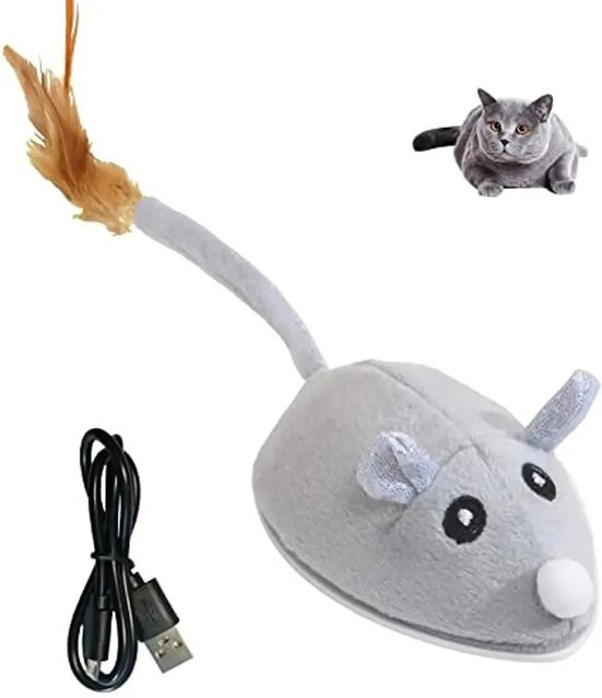 Var Vogue Simulierte kleine Maus und Katze, elektrisch, grau - Bild 1