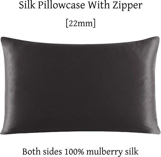 JMG Clothing Kissenbezug aus 100% natürlicher Maulbeerseide mit Reißverschluss, 22 Momme, Mehrfarbig, B/H: 40 x 60 cm - Bild 1