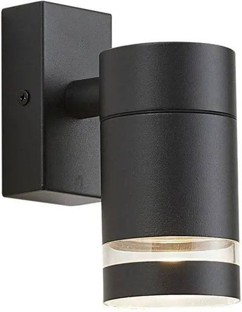 QAZQA Moderne LED Außenwandleuchte Ensam Schwarz IP44 Up-Down Wandlampe für Fassade und Eingangsbereich - Bild 1