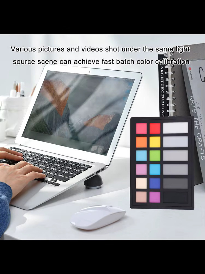 VBESTLIFE Farbkalibrierungskarte mit 18 Farbkorrektur-Diagrammen für die digitale Fotografie, Mehrfarbig - Bild 4