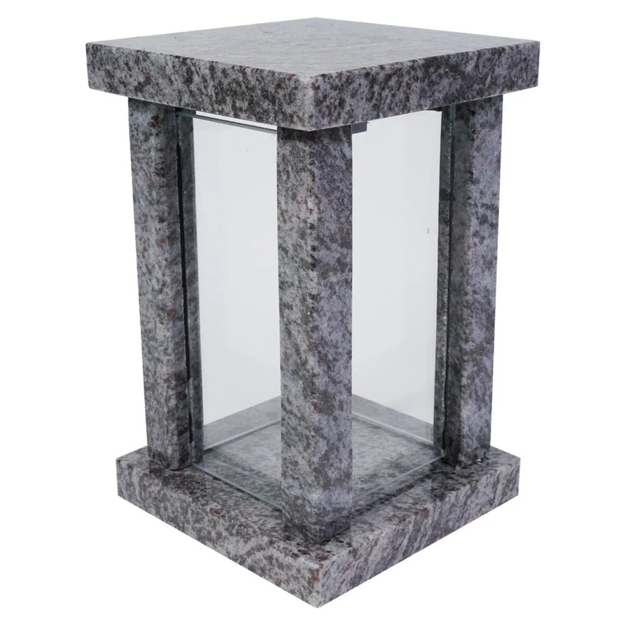 KOKA Grablampe Orion aus Granit in Grau, modern und viereckig, B/T/H: 22,0 x 14,0 x 14,0 cm - Bild 2