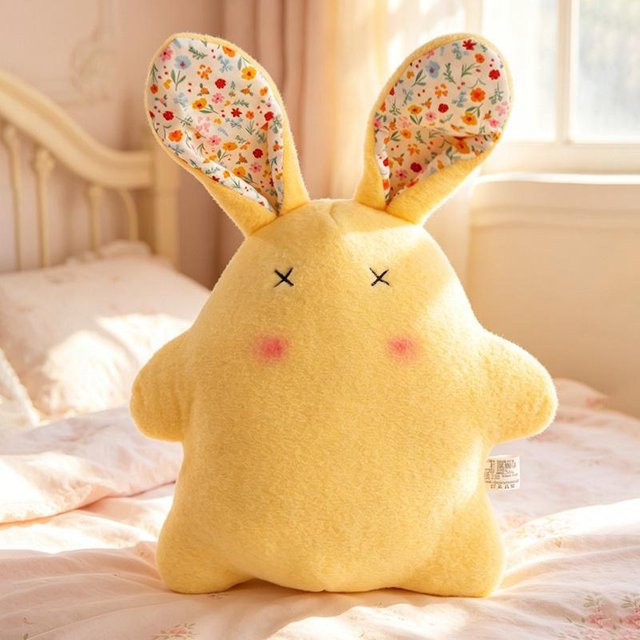 Yiran toy Cartoon Langohr Hase Plüschtier, Bunter Blumenhase, 45cm - Bild 1
