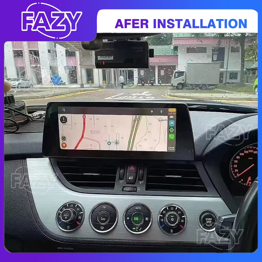FAZY Android 14 Wireless Carplay Multimedia Autoradio mit Navi und DSP für BMW Z4 E89 E85 E86 2009-2016, Schwarz - Bild 3