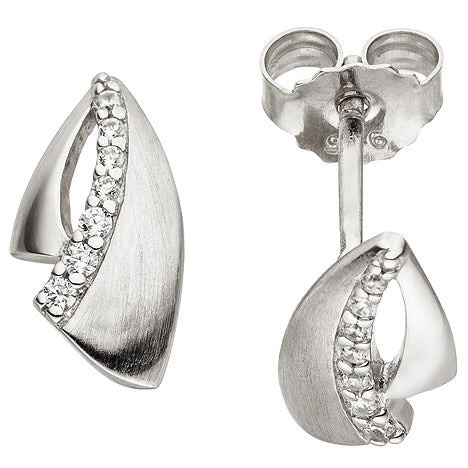 Colfem Ohrstecker 925 Silber, Zirkonia, Unisex - Bild 1