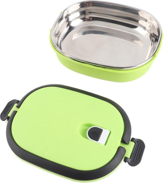 KaiSai Tragbare Isolier-Lunchbox aus Edelstahl in Grün mit Clip für Picknick und Outdoor - Bild 1