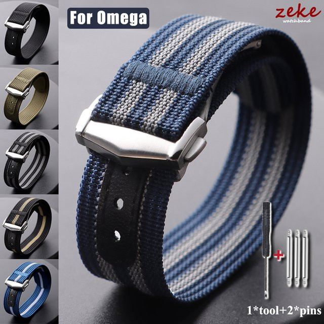 crazyband Uhrenarmband Nylon, Herren, 20 mm, 22 mm - Bild 1