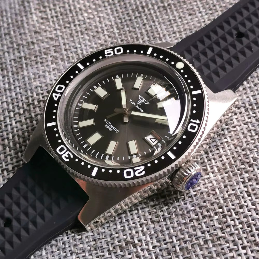 Tandorio Tauch-Herrenuhr, Automatik, Edelstahl, 41 mm, 30 ATM, Saphirglas - Bild 3