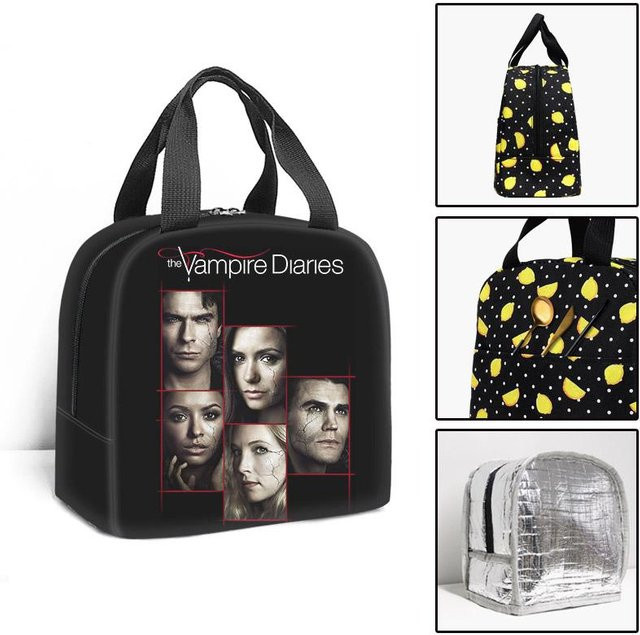 Thermoisolierte Brotdose mit Vampire Diaries 3D-Print von Fancy Style Studio in Schwarz - Bild 1