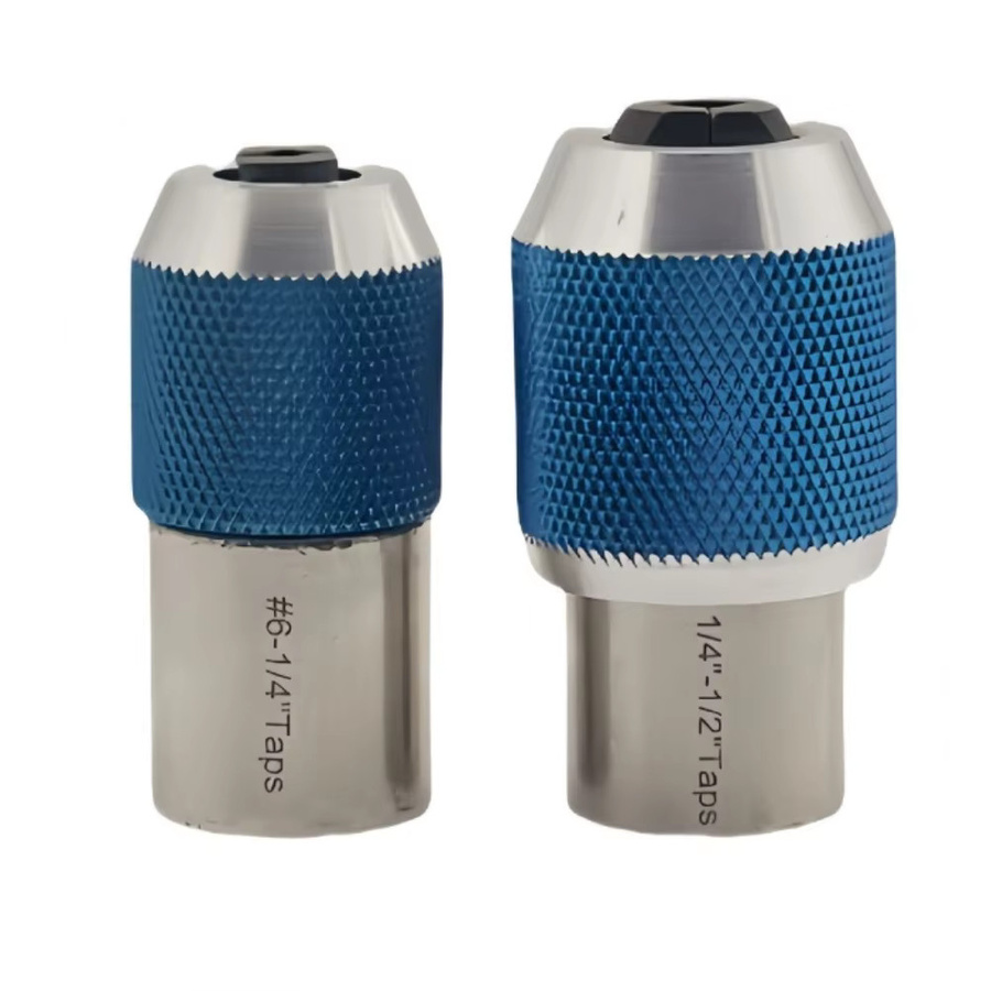 VIBRATITE 2-teiliger Gewindebohrer-Steckschlüsselsatz aus legiertem Stahl für 3/8-Zoll-Antrieb mit Ratschen-Windeisen und Adapter-Werkzeug zum Gewinden - Bild 1