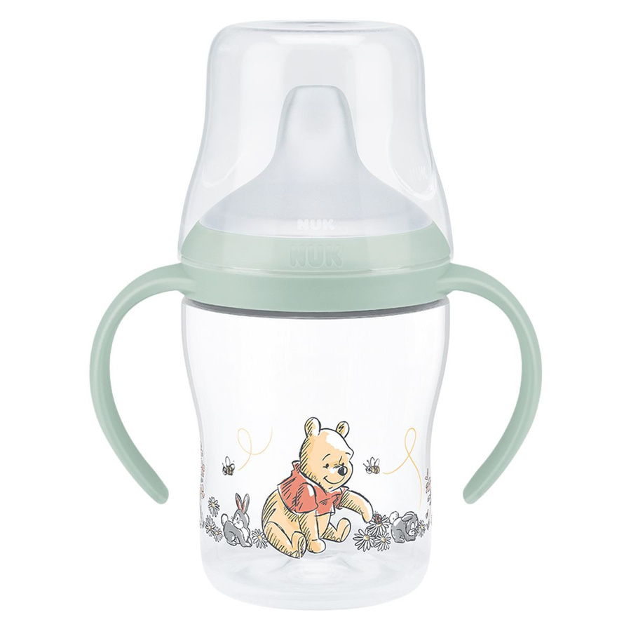 NUK Trinklernflasche First Choice Plus mit Silikon-Tülle Disney Winnie Pooh, Grün, 150 ml - Bild 1