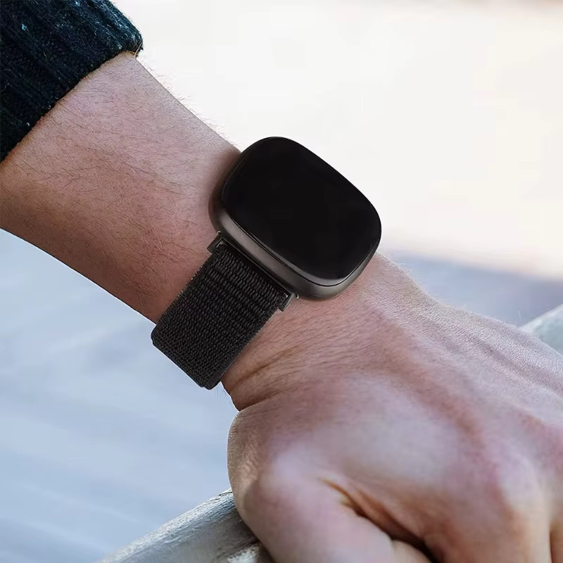 Fitbit Uhrenarmband Nylon, Schwarz, Unisex - Bild 3