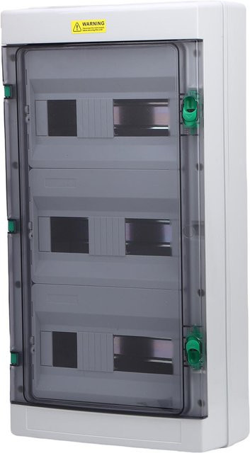 Aimo Verteilerkasten IP66 regendicht für 36 Stromkreise in Weiß und Transparent aus Kunststoff - Bild 1