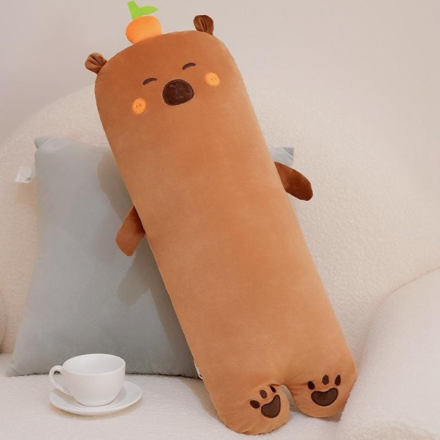 Binchi Fitness Capybara Dekokissen in Braun, 70 cm Breite - Bild 1