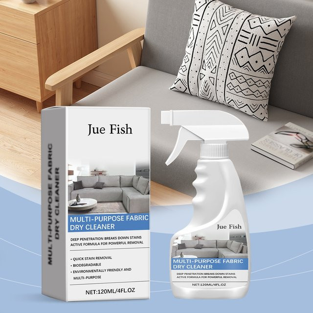 Jue-Fish Mehrzweck-Trockenspray zur Fleckentfernung für Sofas, Matratzen und Teppiche, Weiß - Bild 1