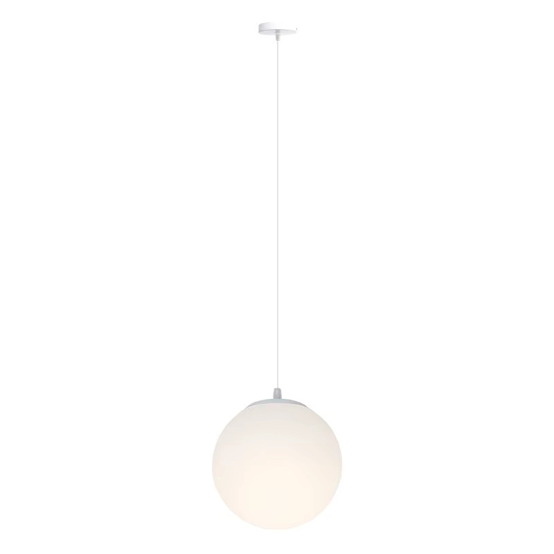 ZIMULONG Pendelleuchte Kugelform in Weiß, moderne Acryl-Ball-Hängeleuchte mit E27 Fassung, Durchmesser: 25,0 cm - Bild 3