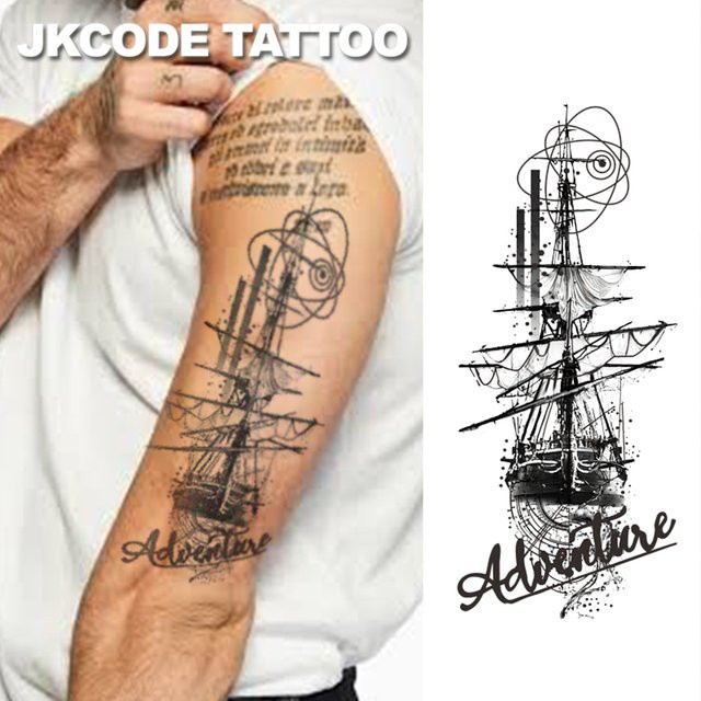 JKCODE TATTOO Kräuter-Halloween-Tattoo, Unisex - Bild 1