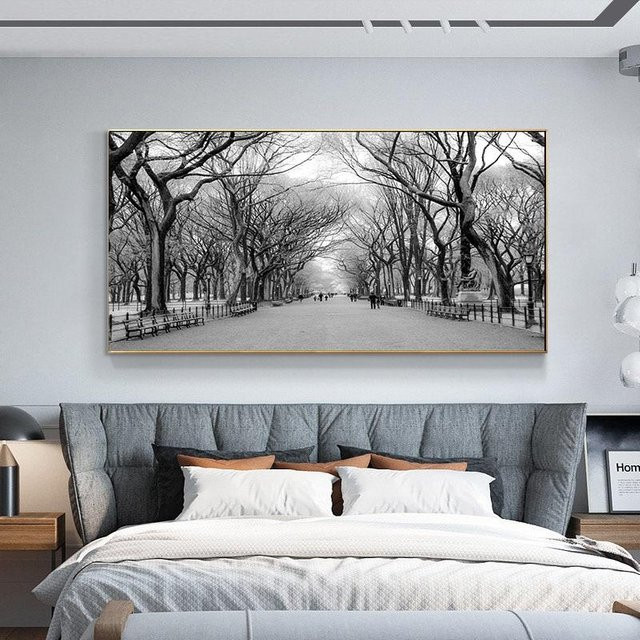 Lisa Gallery Leinwandgemälde Baum des Lebens von Gustav Klimt in Grün, Blau und Grau, Modernes Wandbild als Poster Druck für dein Wohnzimmer, Breite: 60 cm, Höhe: 120 cm - Bild 1