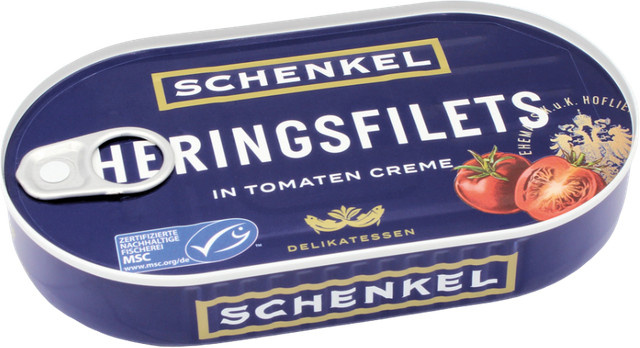 Schenkel Heringsfilets MSC in Tomaten-Creme 200 g - Bild 1