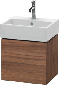 Duravit L-Cube Waschtischunterschrank wandhängend in Nussbaum, B/H/T: 43,4 x 40 x 34,1 cm - Bild 1