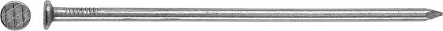LUX-TOOLS Flachkopf Drahtnagel aus Stahl in Blank/Silber, Durchmesser: 4,6 mm, Länge: 130 mm, 1 kg - Bild 1