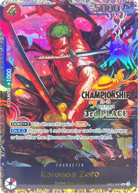 Bandai One Piece Sammelkarten Roronoa Zoro, English - Bild 1