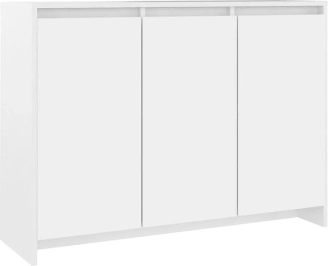 vidaXL Sideboard aus Holzwerkstoff in Weiß, B/T/H: 102 x 33 x 75 cm - Bild 1