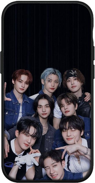 MINISO Handyhülle im Cute Stray Kids Kpop Design für Redmi Note 11 4G, Schwarz/Mehrfarbig - Bild 1