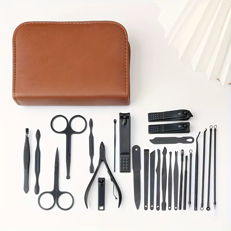 Ouriner Maniküre- und Pediküre-Set, 26-teilig, Edelstahl, Unisex - Bild 2