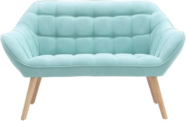 Vente-unique Sofa Caserta in Grün, Stoff, Breite: 127 cm - Bild 1