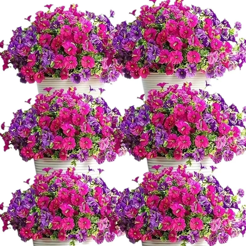 Künstliche Blumenranke Morgenglorie von dycrazy in Rot und Mehrfarbig für Tischdekoration, Hochzeiten und Garten-Hängebögen - Bild 2