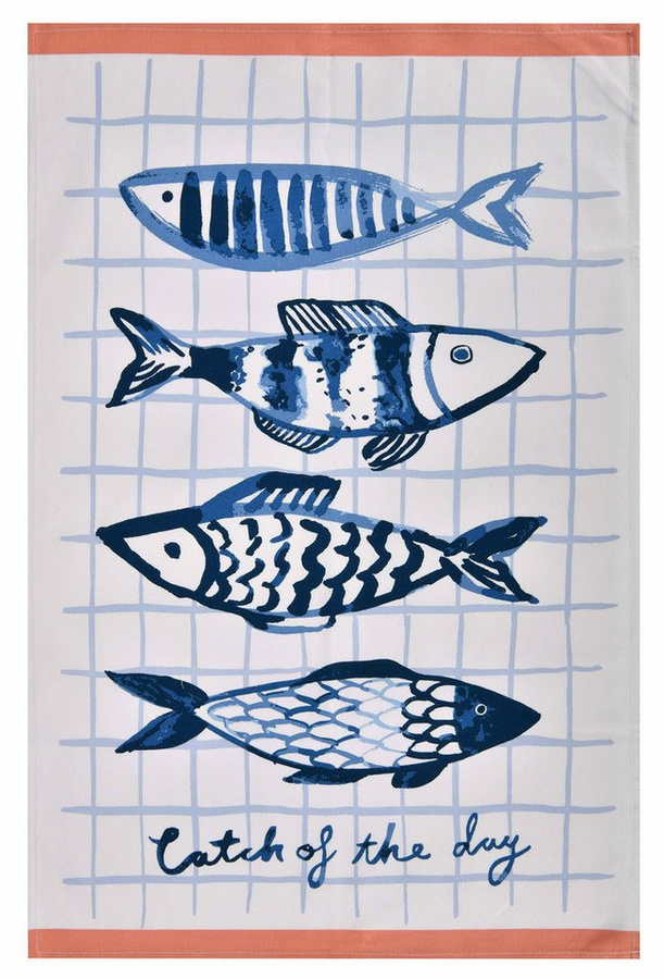 Ulster Weavers Geschirrtuch Catch of the Day aus 100% Baumwolle, Breite: 48 cm, Höhe: 74 cm - Bild 1