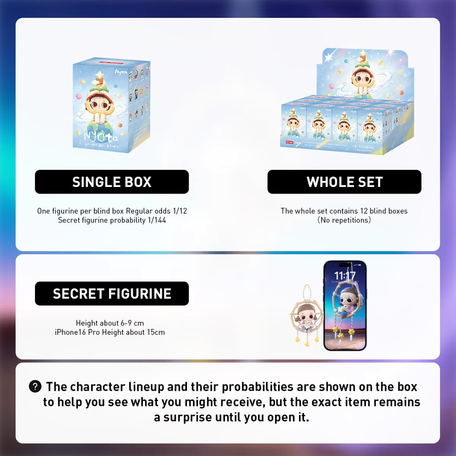 POP MART Nyota We are All Stars Series Figuren, Blind Box, 1-teiliges Set - Bild 3