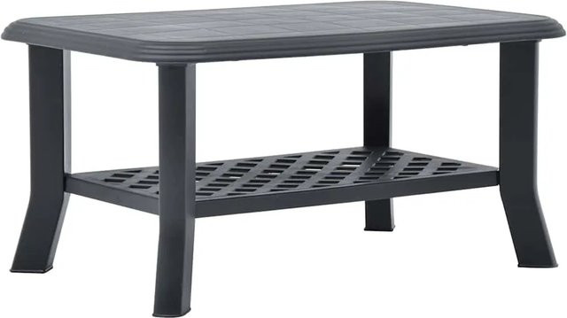 vidaXL Couchtisch Anthrazit modern aus Kunststoff B/T/H: 90 x 60 x 46 cm - Bild 1