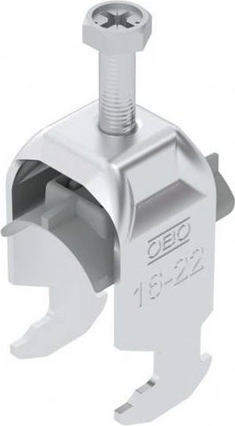 OBO Bettermann Bügelschelle 1186416 aus Kunststoff in Silber - Bild 1