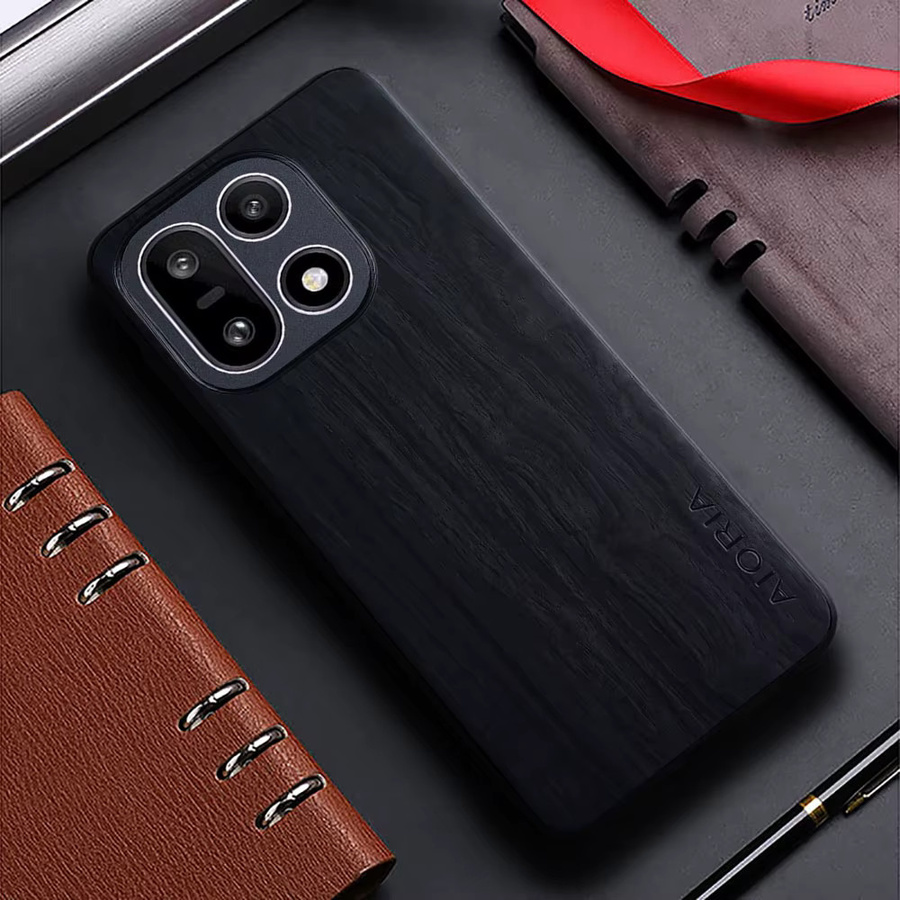 OnePlus Handyhülle mit Bambus-Holzmuster in Braun und Schwarz für verschiedene OnePlus Modelle - Bild 1
