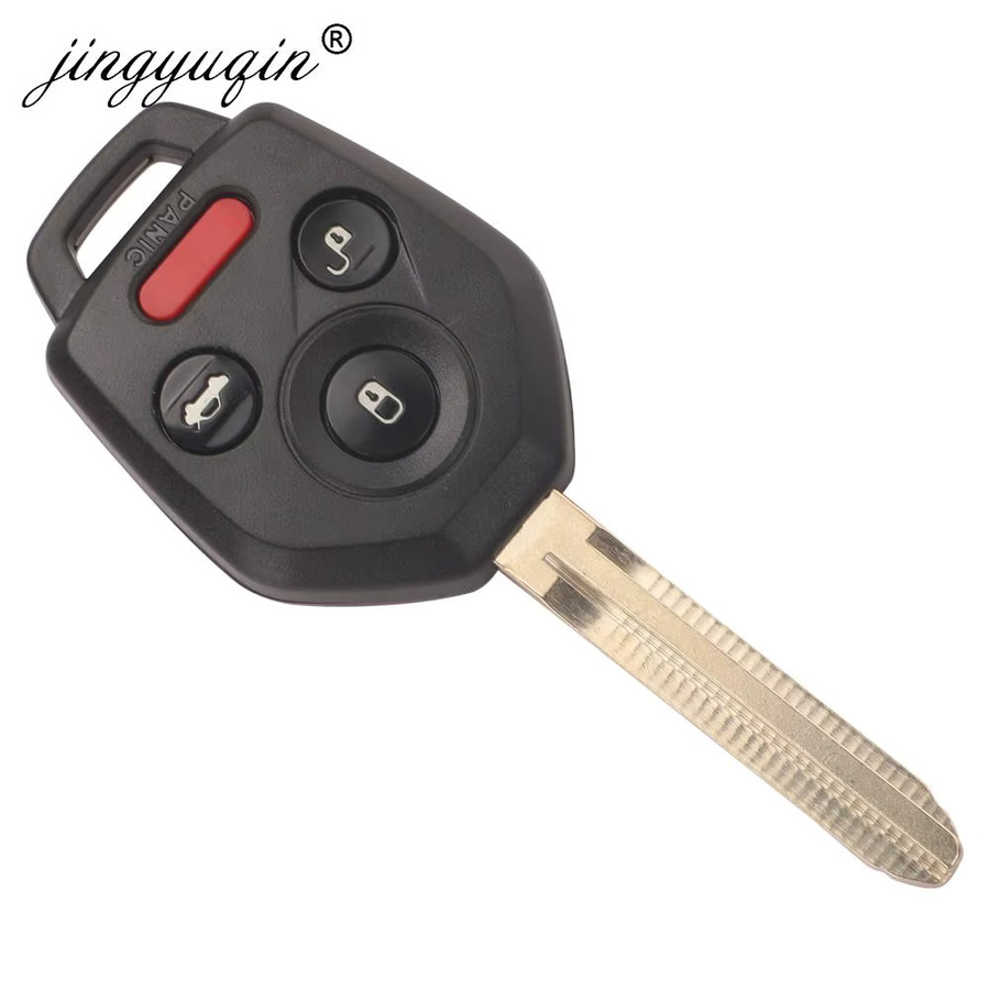 Jingyuqin Auto Fernbedienung Schlüssel für Subaru Outback Impreza Tribeca Legacy Forester STI WRX XV in Schwarz mit 315/433MHz und ID60/62/G Chip - Bild 2