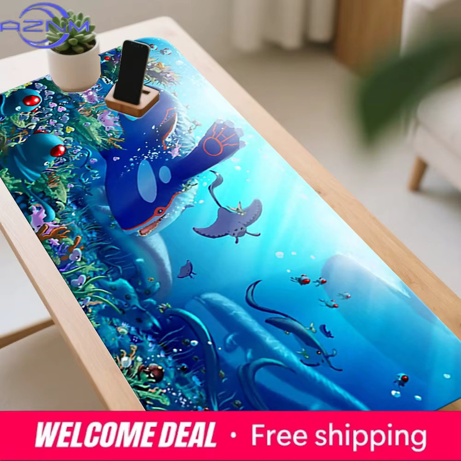 Potdemiel Kyogre Unterwasser-Ozean Gaming-Schreibtischunterlage rutschfest und waschbar - Bild 5