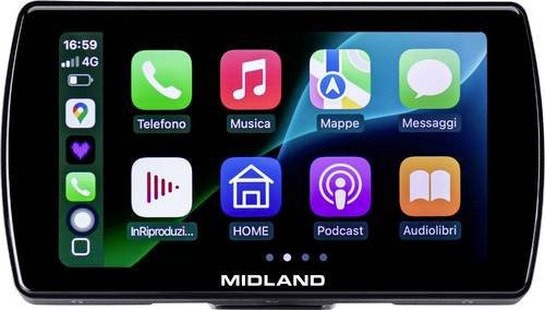 Midland BikePlay Pro Motorrad Multimedia Navi in Schwarz mit 5 Zoll Display - Bild 1